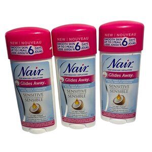 Nair Glides Away Sensitive Hair Remover Stick 93g With Coconut Oil & Vitamin E